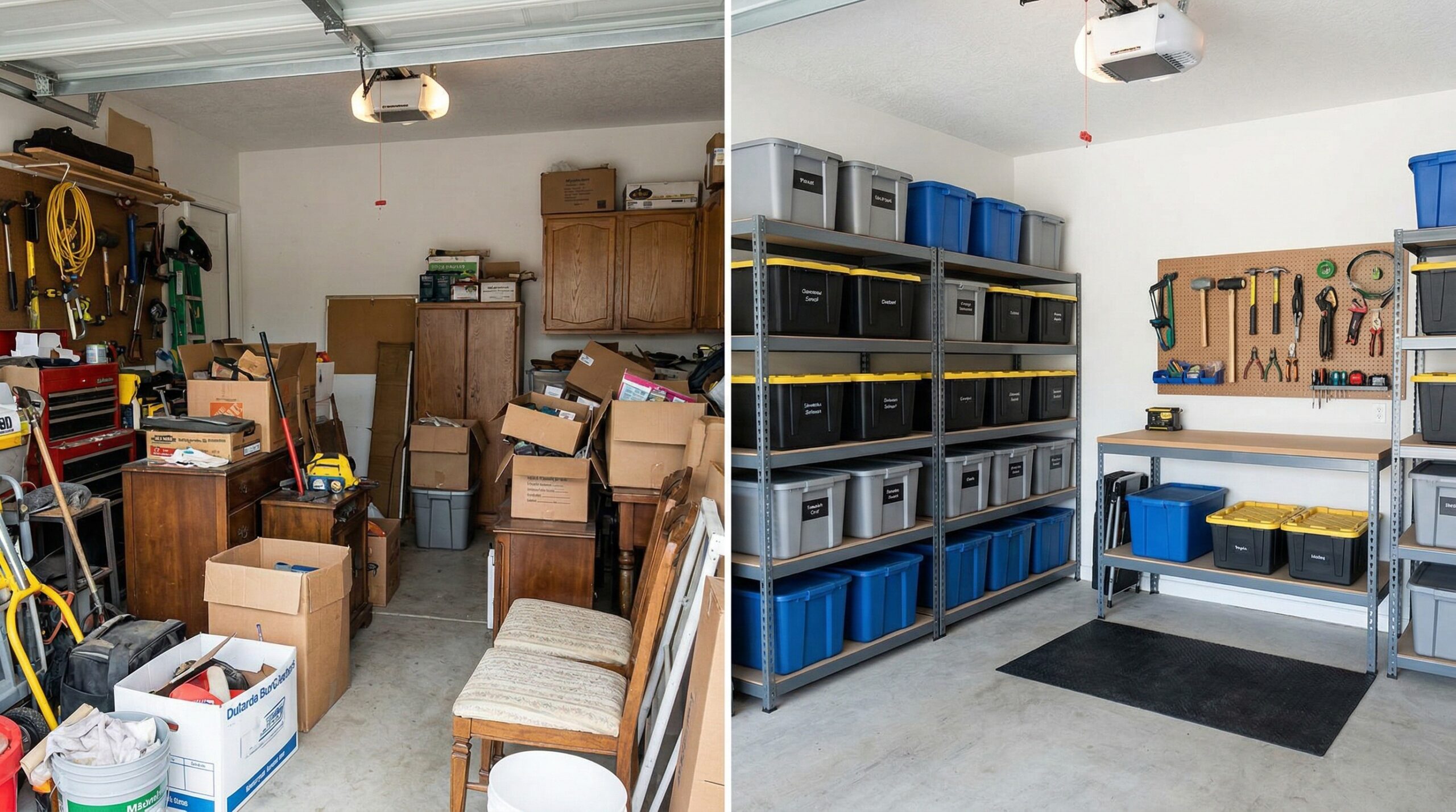 Garage Clear out Before and After