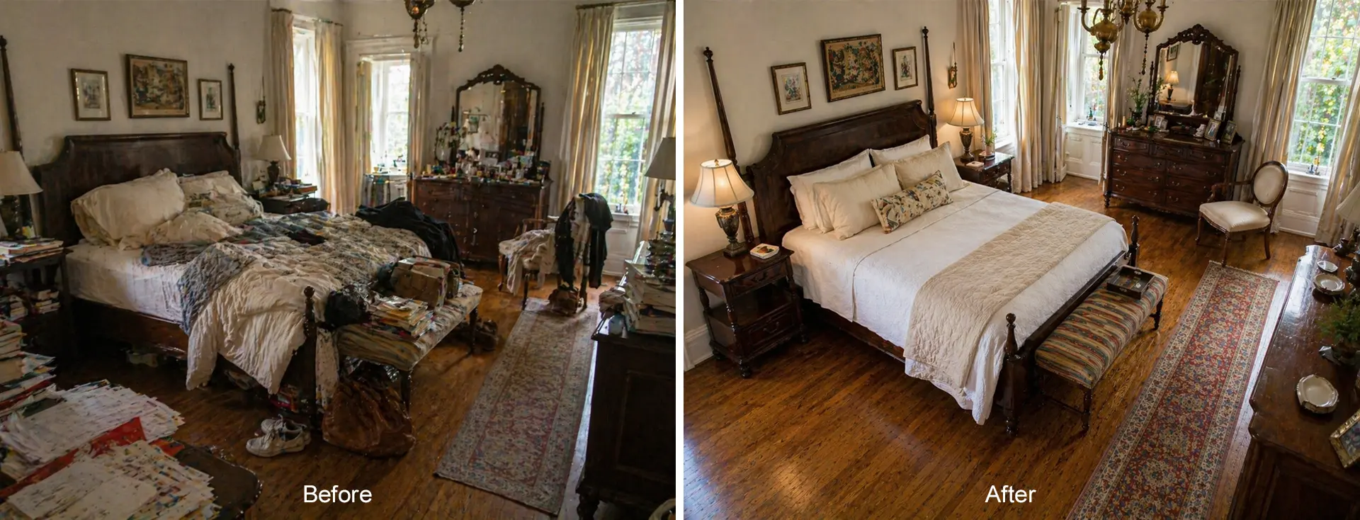 Historic Downtown Charleston Bedroom – AFTER