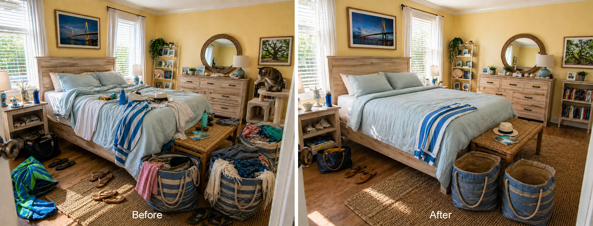 James Island Beachy Bedroom – AFTER