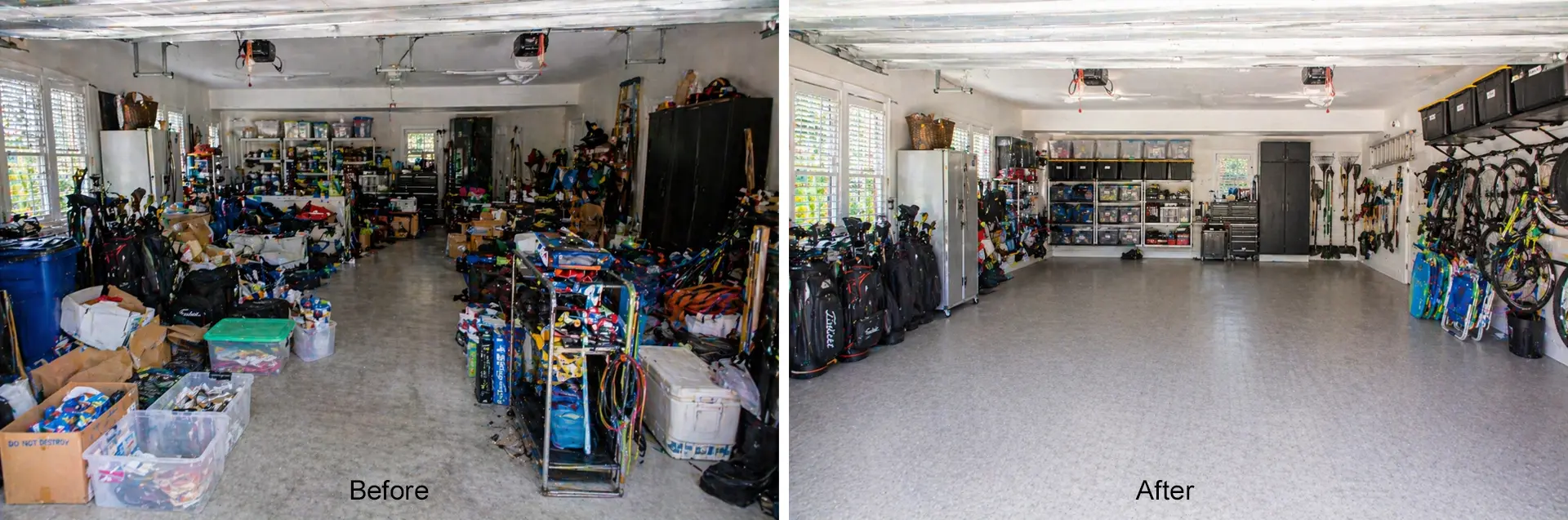 Mount Pleasant Luxury Garage – AFTER-A lot of items were donated or sold on FB Marketplace copy
