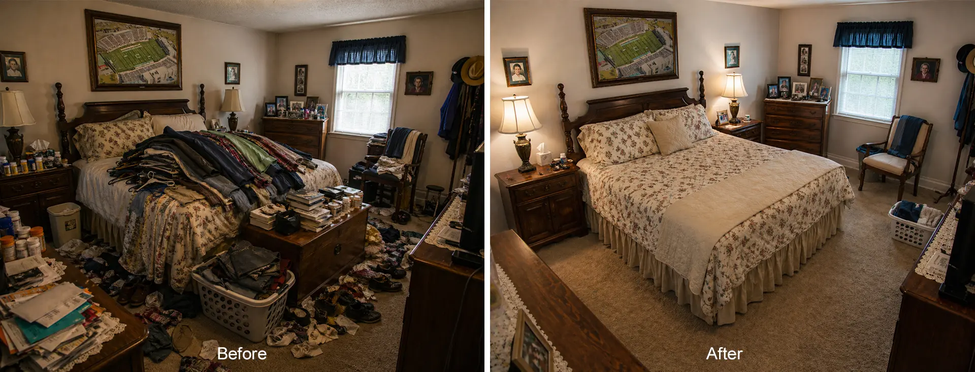 West Ashley Older Home Bedroom – AFTER